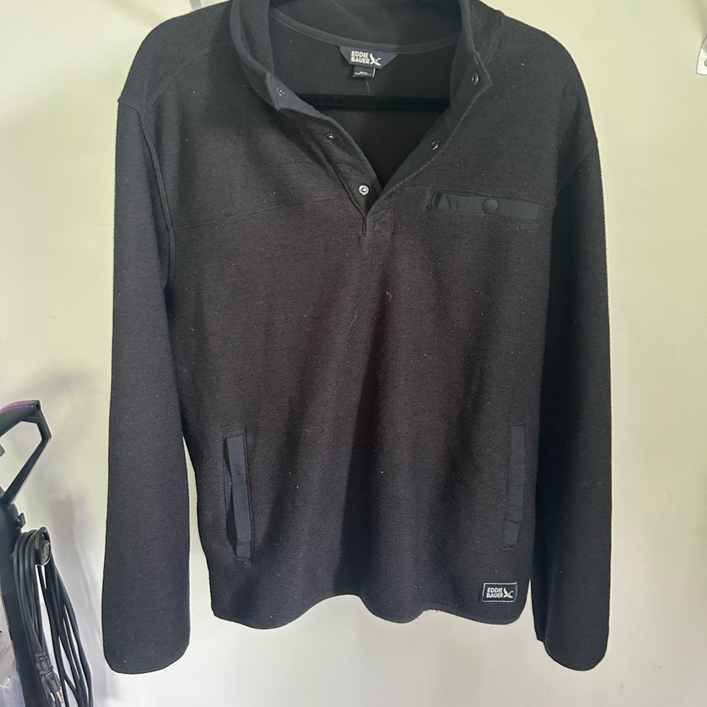 Eddie Bauer Charcoal Fleece Jacket